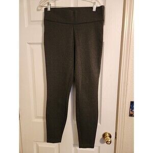 Old Navy Women's Size M Gray Leggings Side Zip Zipper Pants Comfort Stretch Medi